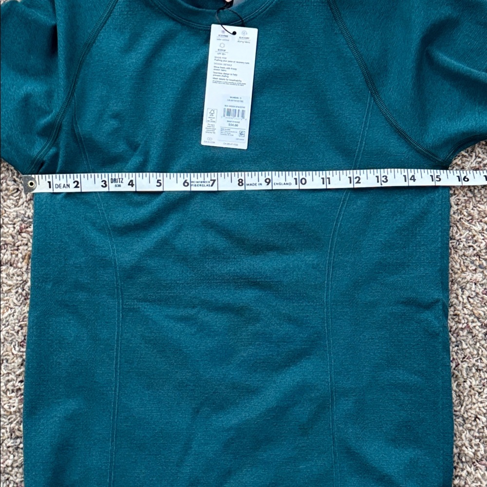 NWT Calia Seamless Tee | Sea Green Space Dye | Size S - Picture 7 of 8